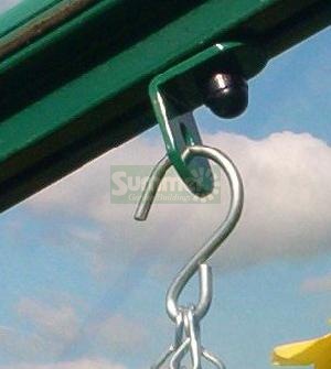 Hanging basket brackets, coloured finish