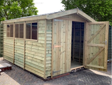 Malvern Heavy Duty Apex Barnstyle Shed - Feather Board