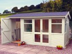Side Door Apex Summerhouse 576 - Two Rooms, Double Glazed Side Door Apex Summerhouse 576 - Two Rooms, Double Glazed