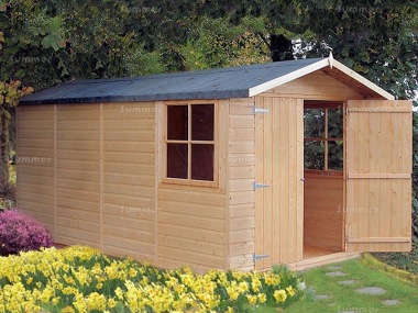 Shire Jersey Apex Shed - Double Door, FSC® Certified