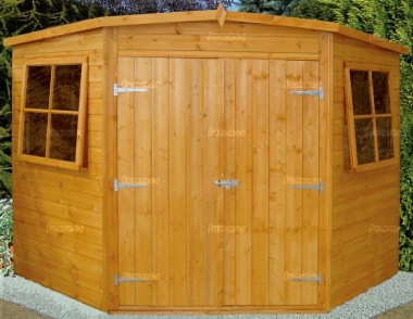 Shire Corner Shed - Double Door, FSC® Certified