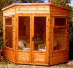 Corner Summerhouse 67 - Low Level Glazing, Double Glazed Corner Summerhouse 67 - Low Level Glazing, Double Glazed