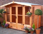 Apex Summerhouse 10 - Low Level Glazing, Double Door, Fitted Free Apex Summerhouse 10 - Low Level Glazing, Double Door, Fitted Free