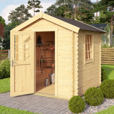 28mm Log Cabin Shed 662 - Georgian, PEFC Certified