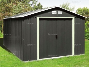 Apex Metal Shed 378 - Double Door, Galvanized Steel