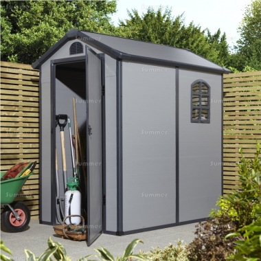 Rowlinson Airevale 4X6 Plastic Shed - Honeycomb Polypropylene Panels