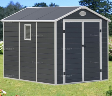 Steel Framed Plastic Shed 656 - Honeycomb Polypropylene Panels