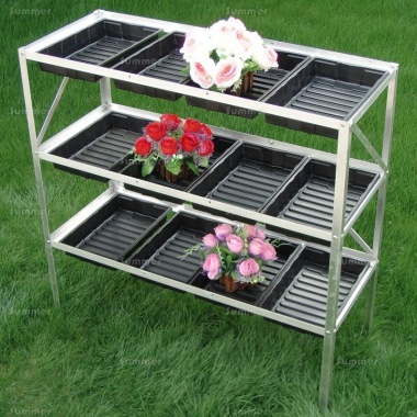 3 Tier Galvanized Steel Seed Tray Frame 395 - 12 Seed Trays 3 Tier Galvanized Steel Seed Tray Frame 395 - 12 Seed Trays