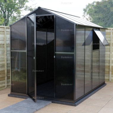 Apex Shed 219 - Black Polycarbonate, Low Maintenance