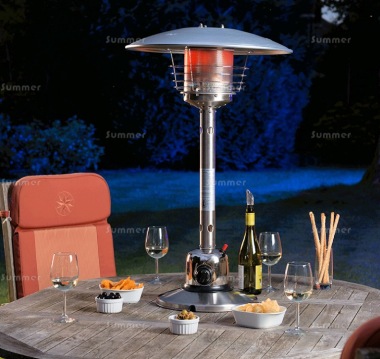 Tabletop Patio Heater 152 - Propane Gas, 4 kW, Hose and Regulator