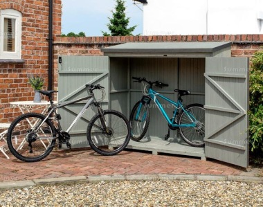 Rowlinson Heritage Wallstore Shed - Grey Wash Paint Finish
